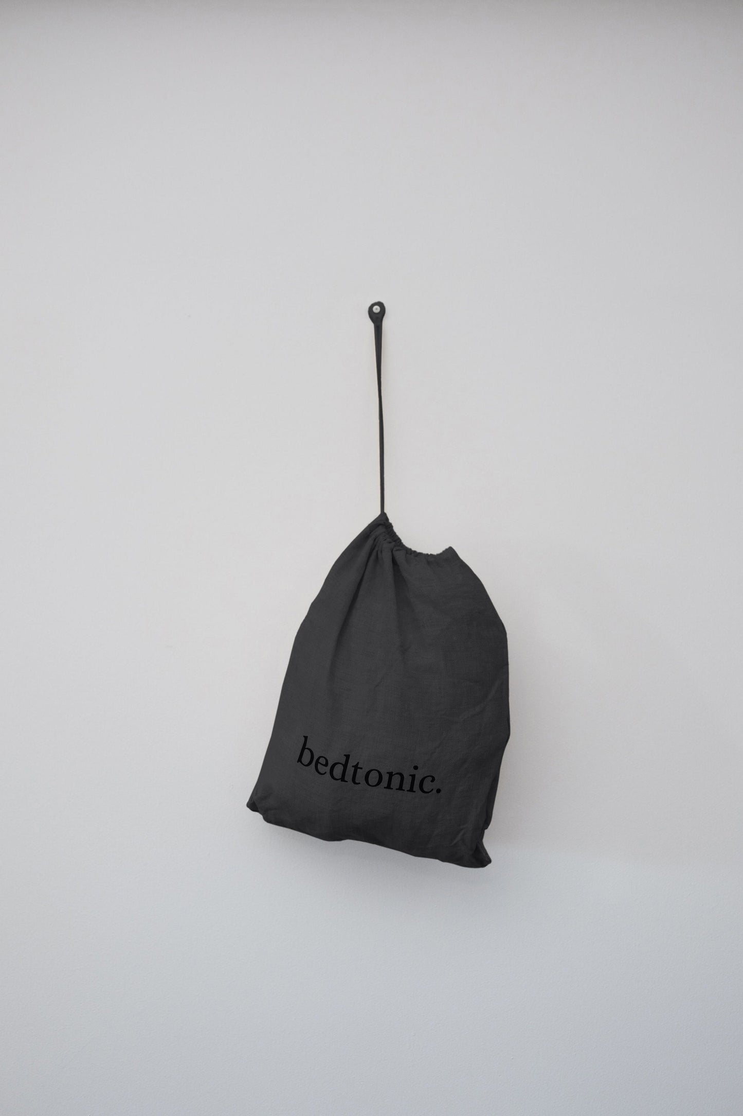 DRAP PLAT EN LIN EUROPÉEN - GRIS ANTHRACITE