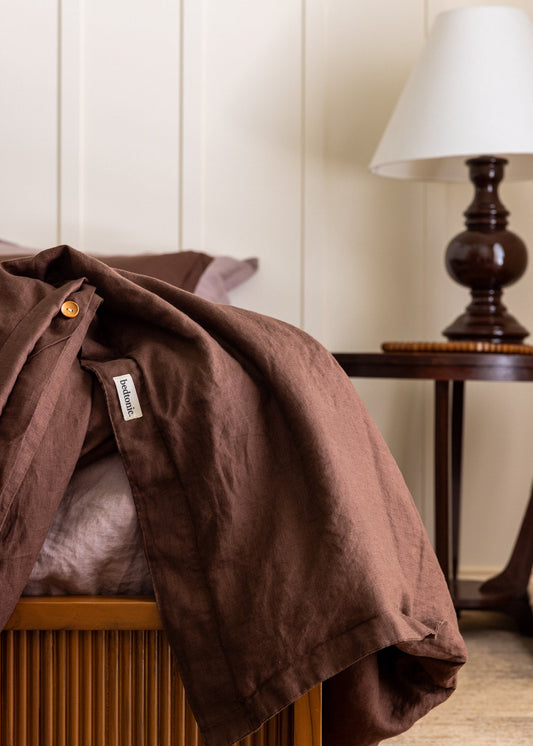 ENSEMBLE DE HOUSSE DE COUETTE - CACAO