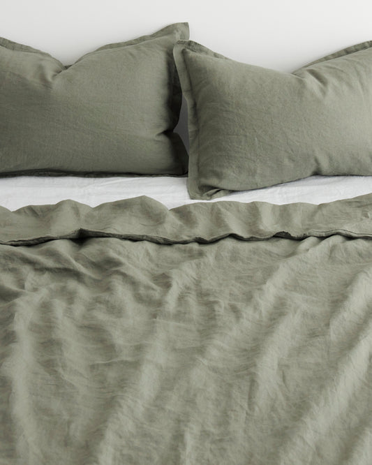 ENSEMBLE HOUSSE DE COUETTE - SAUGE