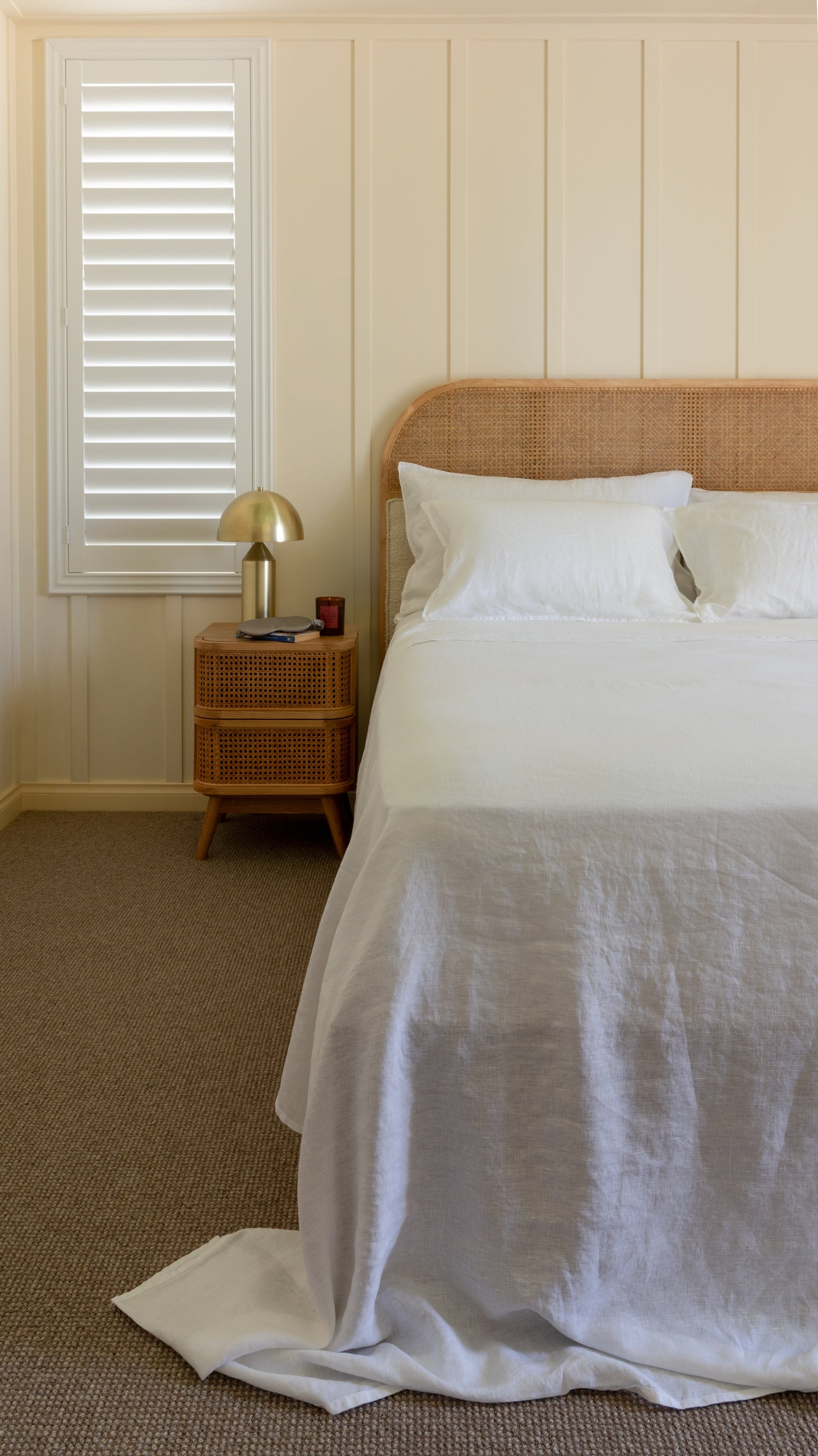 ENSEMBLE DE DRAPS EN LIN AVEC TAIES D'OREILLER - BLANC D'HIVER 