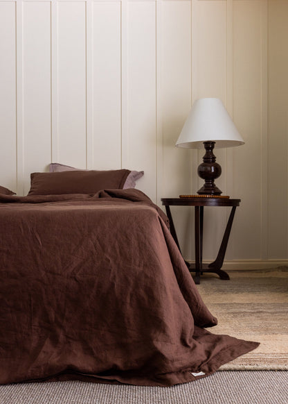 ENSEMBLE DE HOUSSE DE COUETTE - CACAO