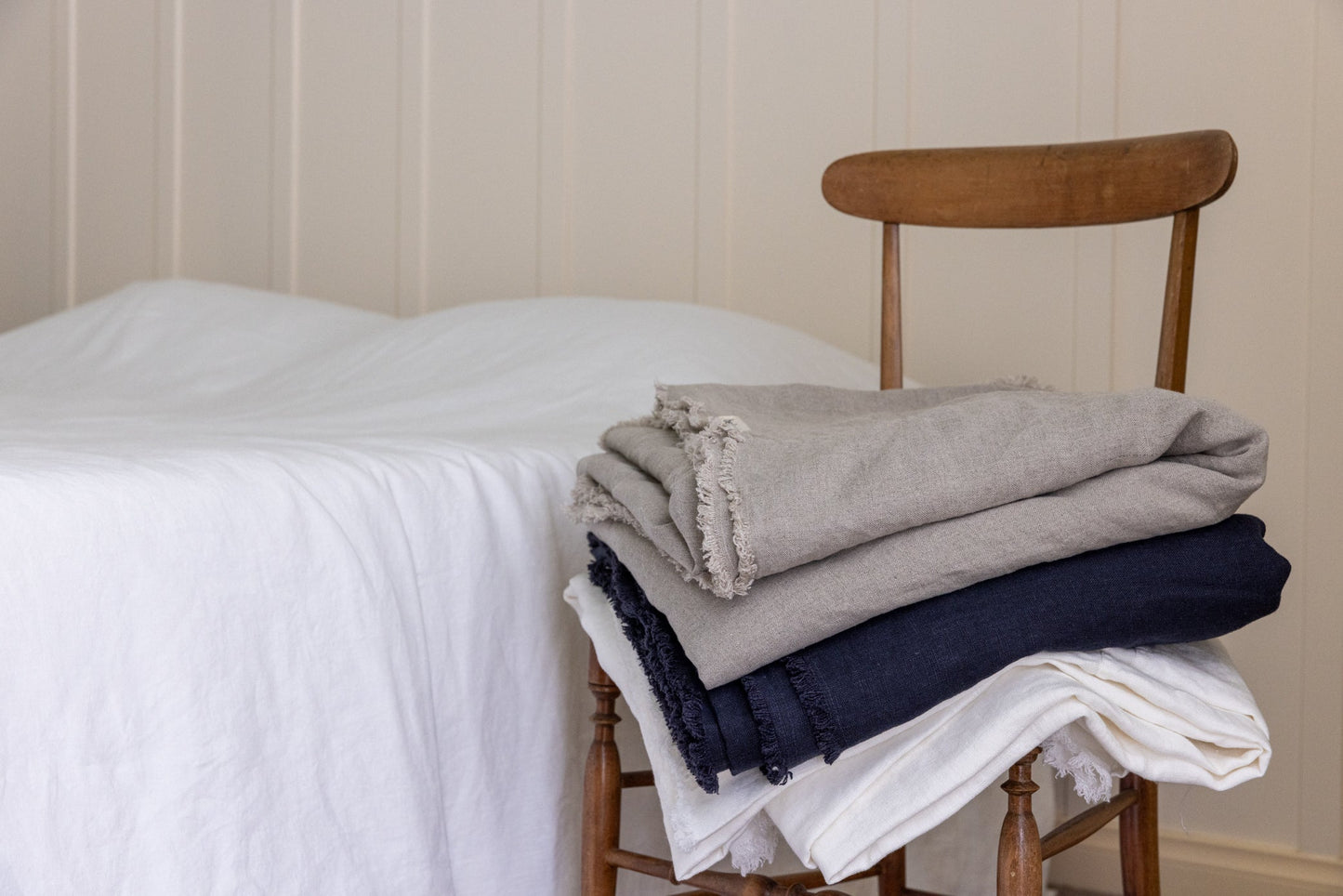 Housse de lit en lin épais et surdimensionnée - 345 g/m²