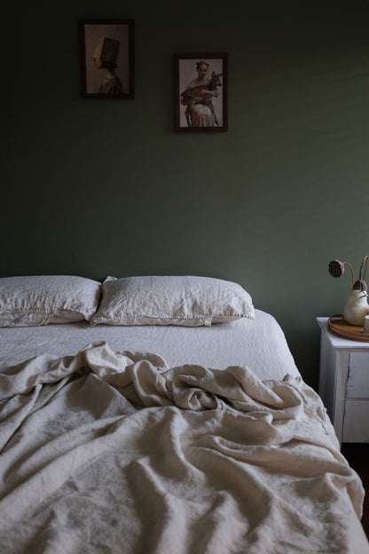 DRAP-HOUSSE EN LIN EUROPÉEN - TISSAGE NATUREL 